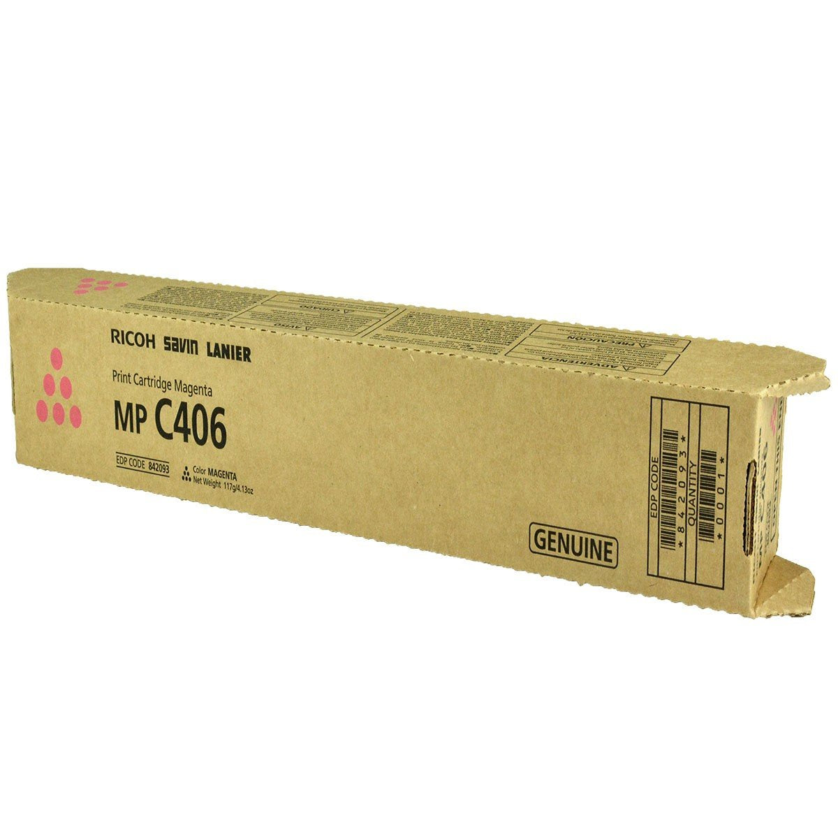 Ricoh 842093 OEM Toner Magenta 6K Yield for use in MP C306, MP C307, M