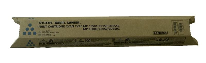 Ricoh 841287, 841455 OEM Toner Cyan 17K Yield for use in AFICIO MP C40