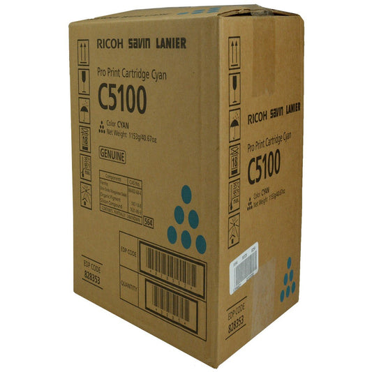 Ricoh 828224, 828353 OEM Toner Cyan 30K Yield for use in PRO C5100S, P