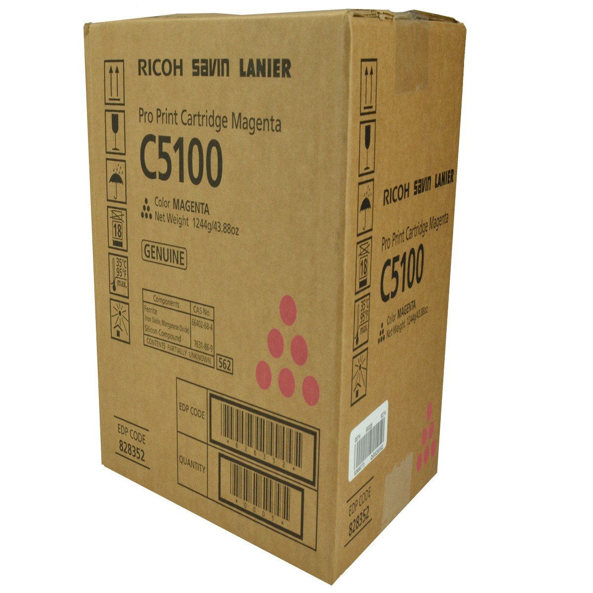 Ricoh 828223, 828352 OEM Toner Magenta 30K Yield for use in PRO C5100S