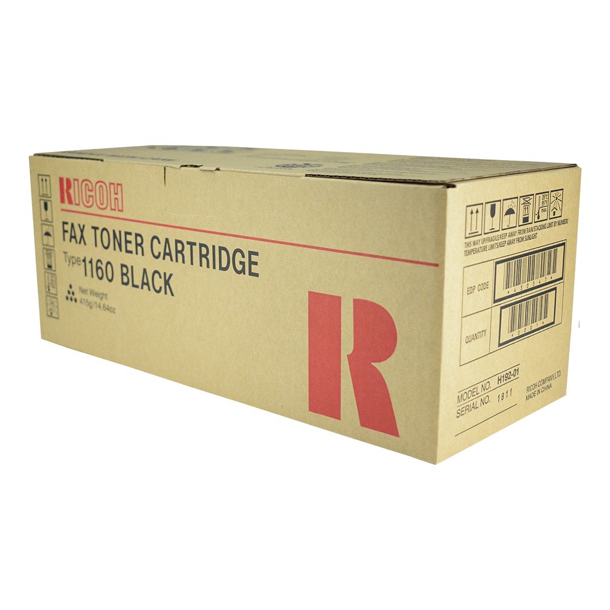 Ricoh 430347, 430348, TYPE1160 OEM Toner Black 5K Yield for use in 910