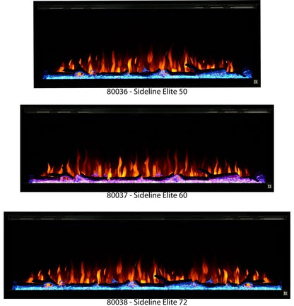 Touchstone Sideline Elite 72" Recessed Electric Fireplace