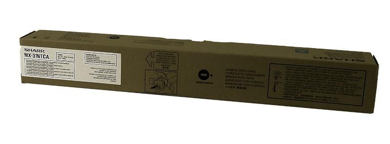 Sharp MX31NTCA OEM Toner Cyan 15K Yield for use in MX-2600N, MX-3100N,