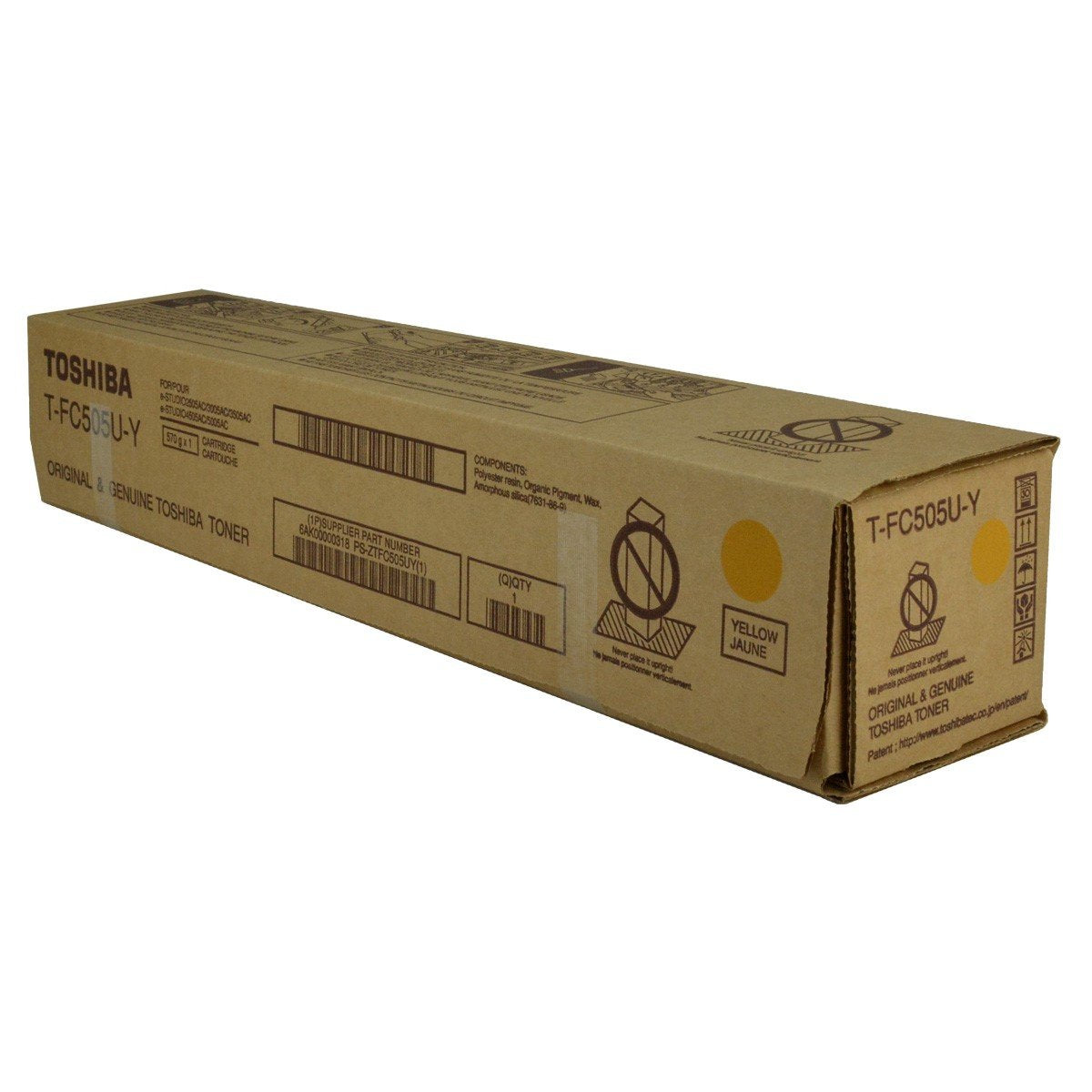 Toshiba TFC505UY OEM Toner Yellow 33.6K Yield for use in E-STUDIO 2505