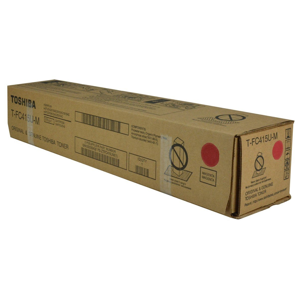 Toshiba TFC415UM OEM Toner Magenta 33.6K Yield for use in E-STUDIO 251