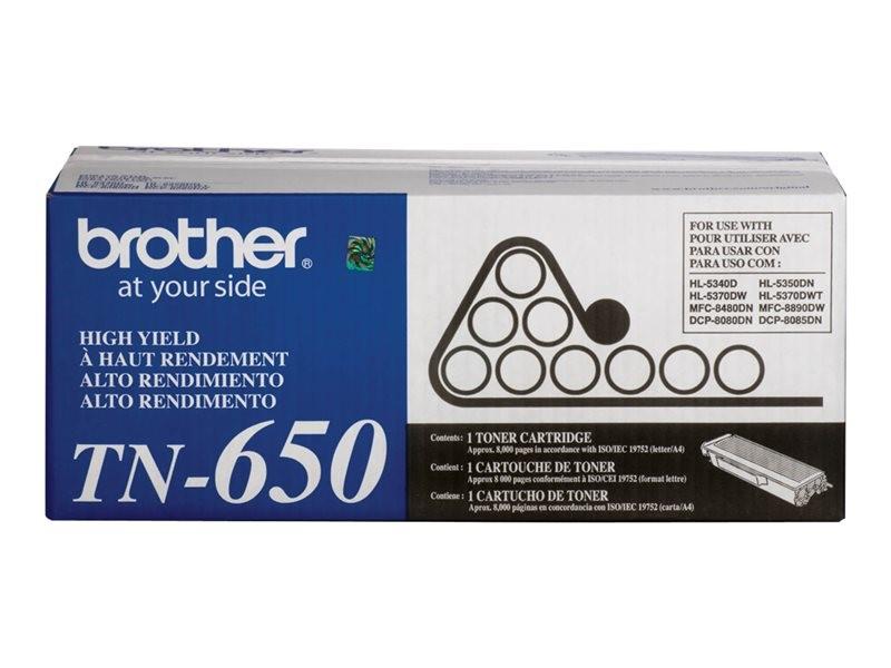 BROTHER HL-5340D TN650 OEM HI YLD BLACK TONER