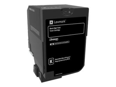 LEXMARK CS725DE 74C0H10 OEM HI YLD BLACK TONER