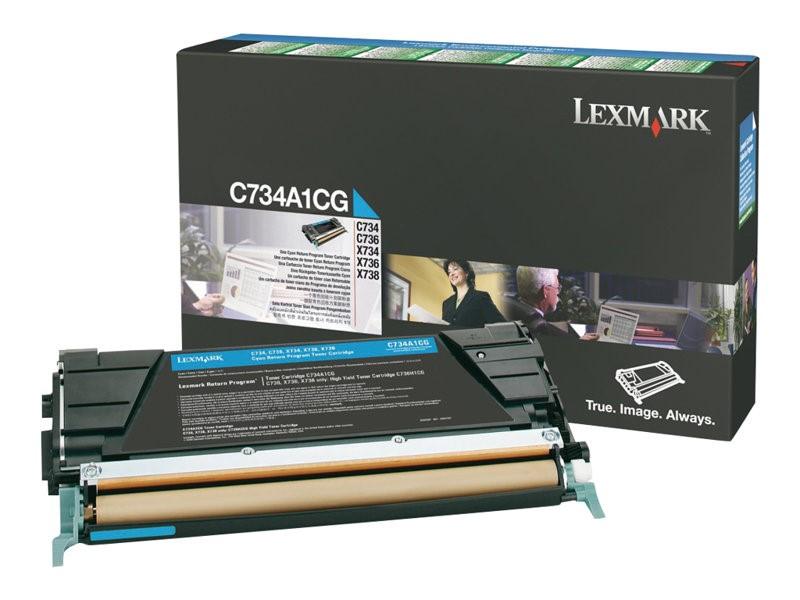 LEXMARK C734N C734A1CG OEM SD RETURN PROG CYAN