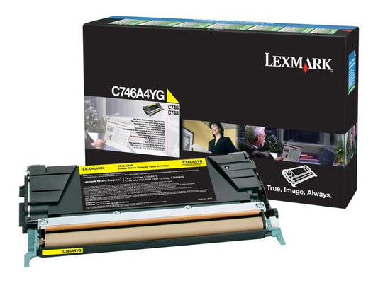 LEXMARK C746N C746A1YG OEM SD RETURN PROG YELLOW