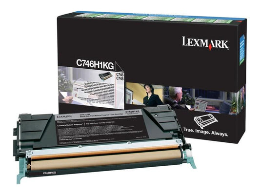 LEXMARK C746N C746H1KG OEM HI RETURN PROG BLACK