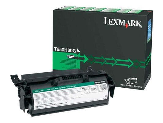 LEXMARK T650N-BID T650H80G OEM HI RECOND BLACK TONER