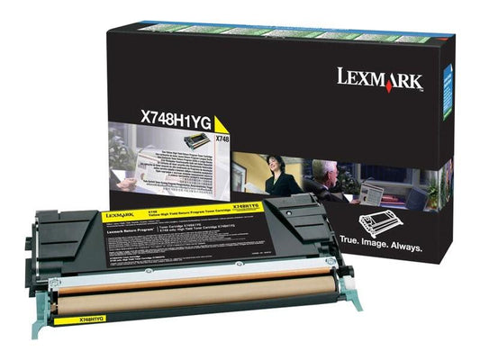 LEXMARK X748DTE X748H1YG OEM HI RETURN PROG YELLOW