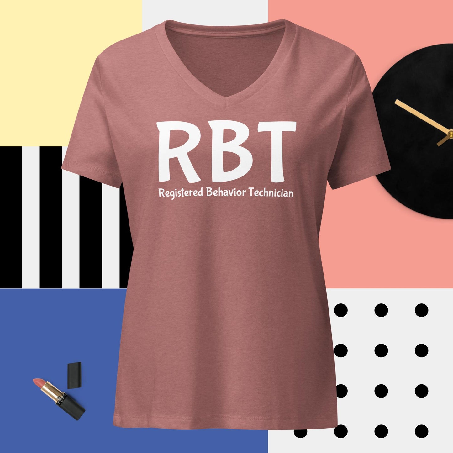 RBT Women’s relaxed v-neck t-shirt