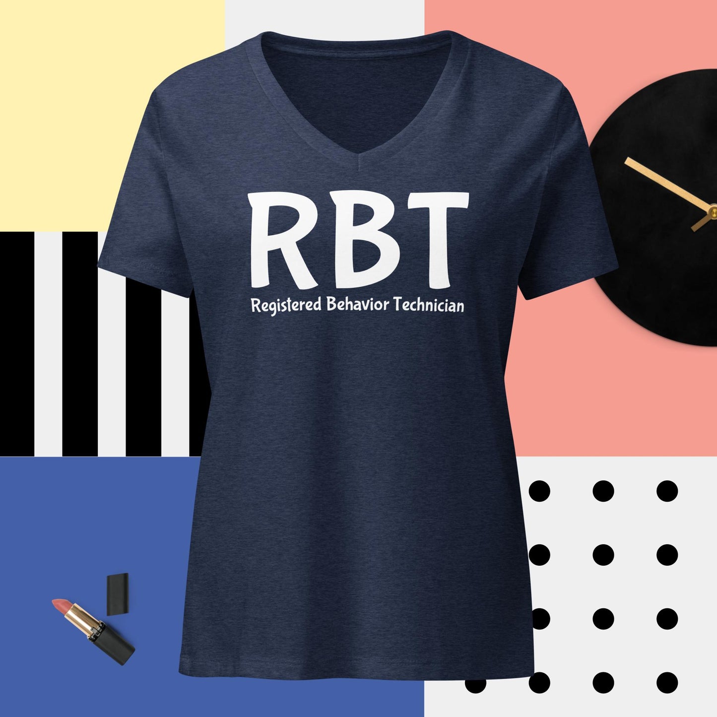 RBT Women’s relaxed v-neck t-shirt