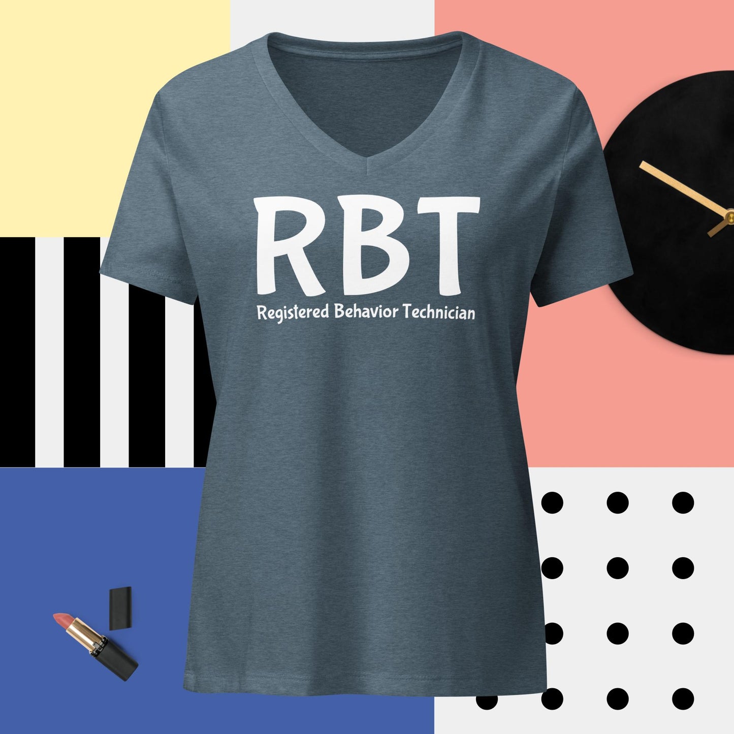 RBT Women’s relaxed v-neck t-shirt