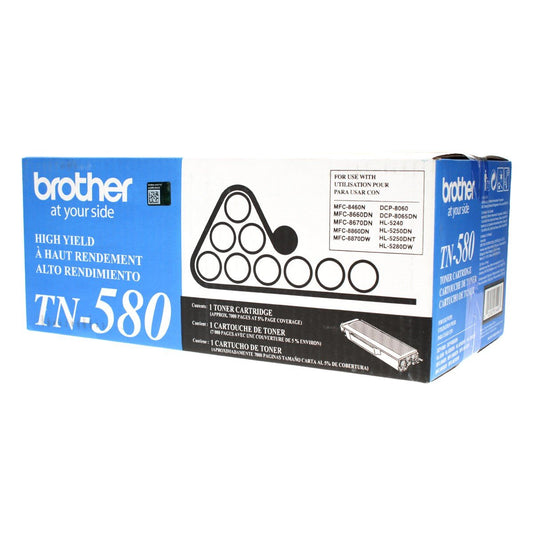 Brother TN580 OEM Toner Black 7K Yield for use in HL5240, HL5250DN, HL