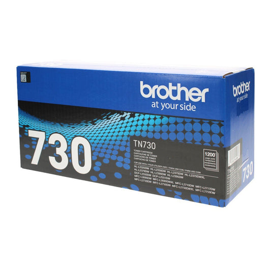 Brother TN730 OEM Toner Black 1.2K Yield for use in DCPL2550DW, HLL235