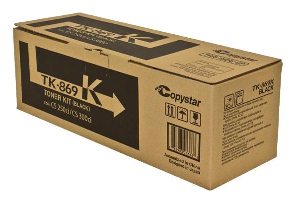 Copystar 1T02JZ0CS0, TK869K OEM Toner Black 20K Yield for use in CS-25