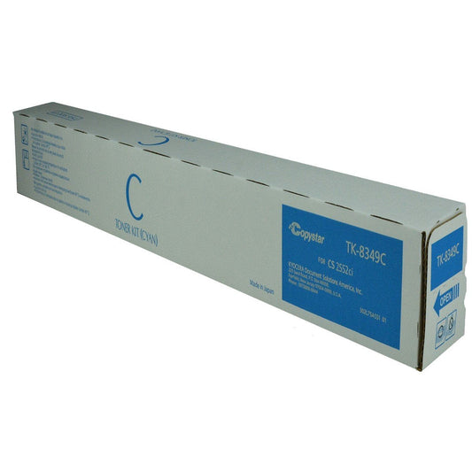 Copystar 1T02L7CCS0, 1T02L7CCS1, TK-8349C OEM Toner Cyan 12K Yield for