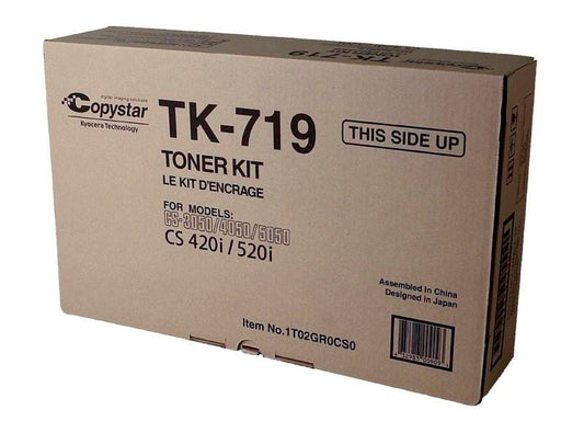 Copystar 1T02GR0CS0, SY2511P, TK719 OEM Toner Black 34K Yield for use