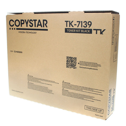 Copystar 1T02ZT0CS0, TK-7139 OEM Toner Black 20K Yield for use in CS M