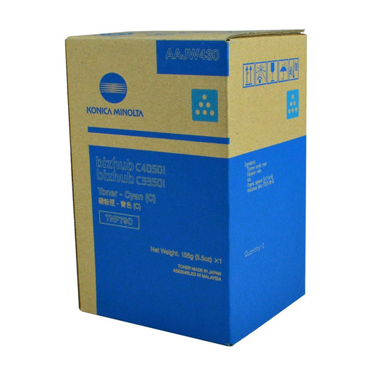 Konica Minolta AAJW430, TNP79C OEM Toner Cyan 9K Yield for use in BIZH