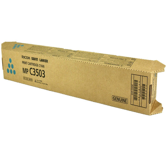 Ricoh 841816 OEM Toner Cyan 18K Yield for use in MP C3003, MP C3004, M