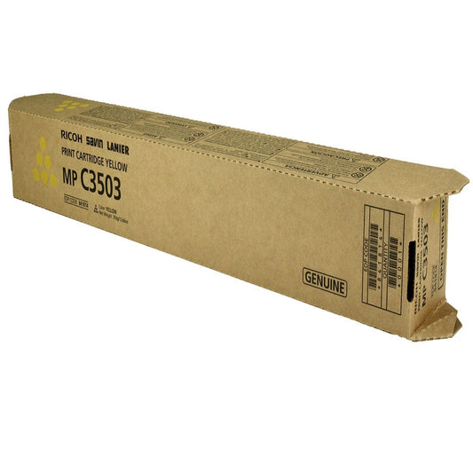Ricoh 841814 OEM Toner Yellow 18K Yield for use in MP C3003, MP C3004,