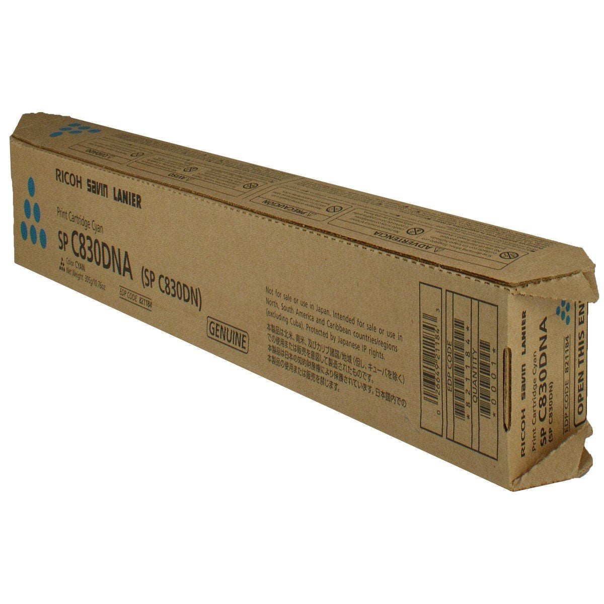 Ricoh 821120, 821184 OEM Toner Cyan 27K Yield for use in AFICIO SP C83